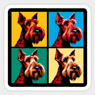 Irish Terrier Dog Pop Art - Dog Lovers Sticker